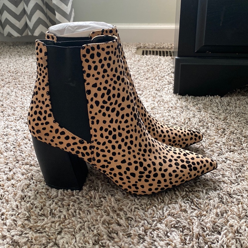 Cheetah/leopard  booties